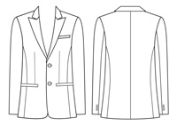 เสื้อสูททรงมาตรฐาน (ชาย)