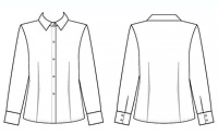 เสื้อเชิ้ตแขนยาวทรงมาตรฐาน (หญิง)